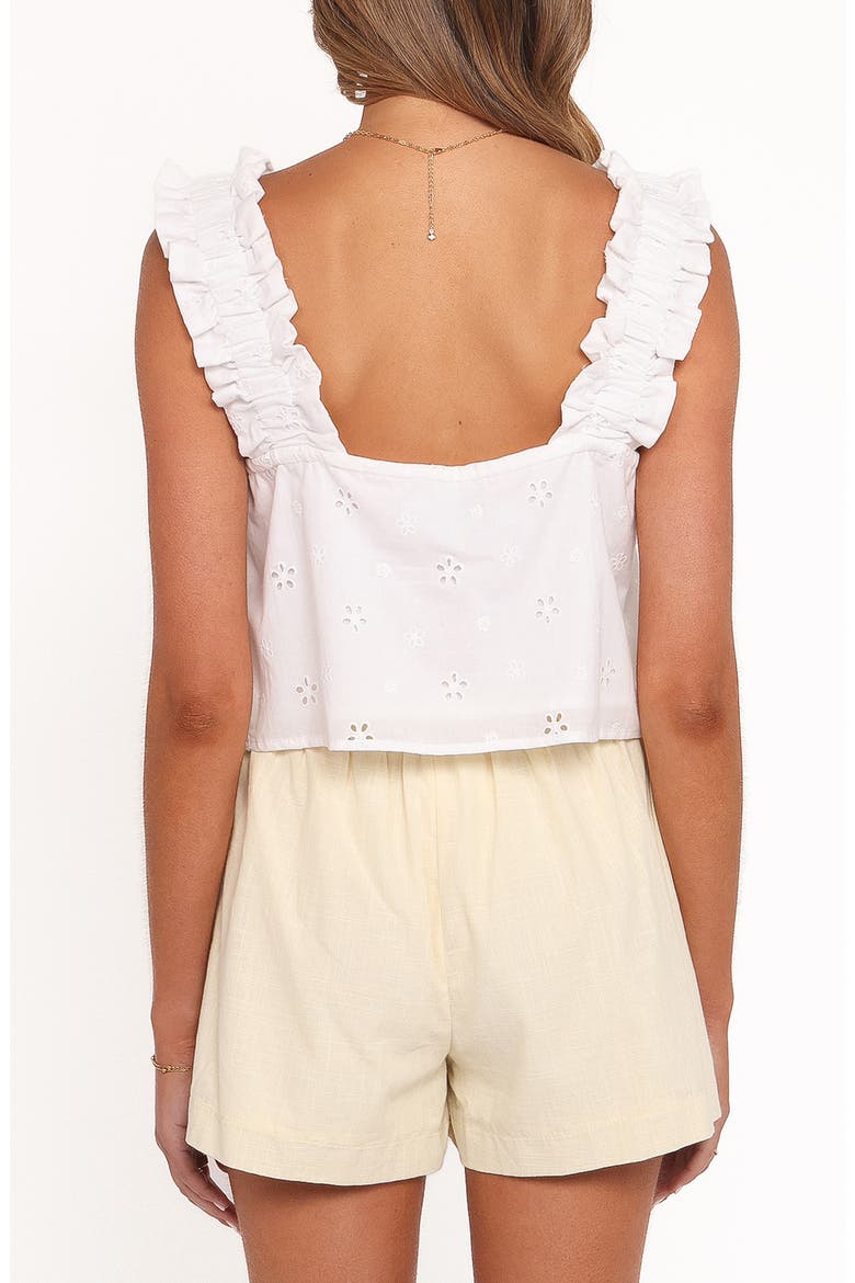 Marnie Square Neck Top, Alternate, color, WHITE