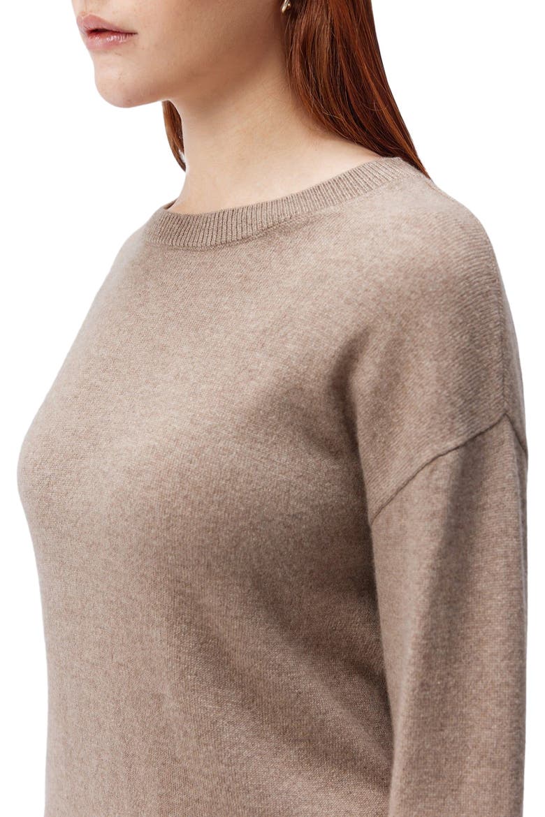 Cashmere Asymmetrical Sweater, Alternate, color, taupe