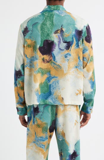 Vincent Abstract Print Button-Up Shirt