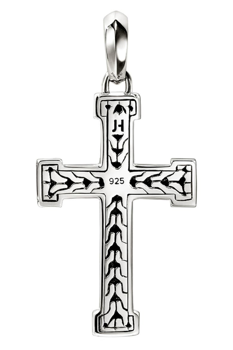 JH Essentials Cross Pendant, Alternate, color, SILVER
