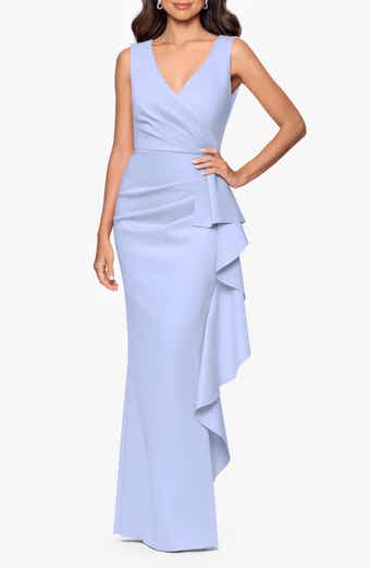 Ruffle Scuba Gown
