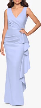 Betsy & Adam Ruffle Scuba Gown