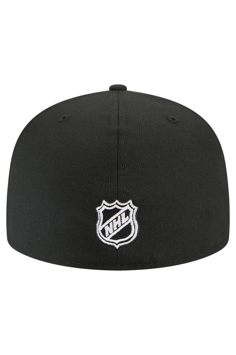 Men's New Era Black Philadelphia Flyers Faded Lines 59FIFTY Fitted Hat, Alternate, color, Black