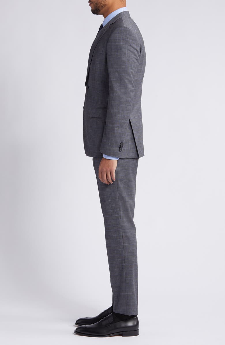 BOSS Huge Plaid Stretch Wool Suit, Alternate, color, 