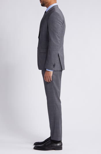 Huge Plaid Stretch Wool Suit