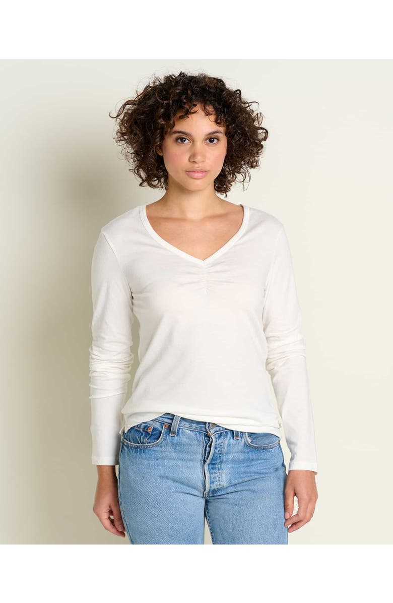 Toad & Co Rose Long Sleeve Tee, Main, color, Egret