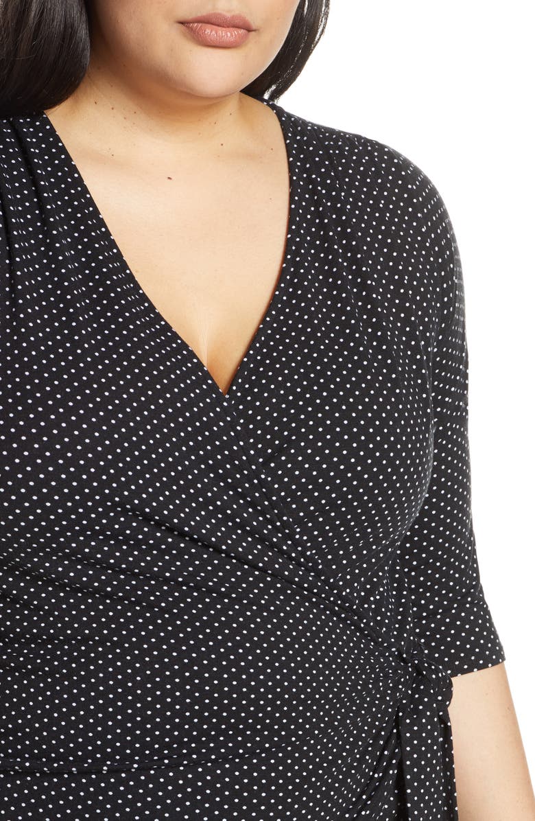 Loveappella Loveapella Midi Wrap Dress, Alternate, color,