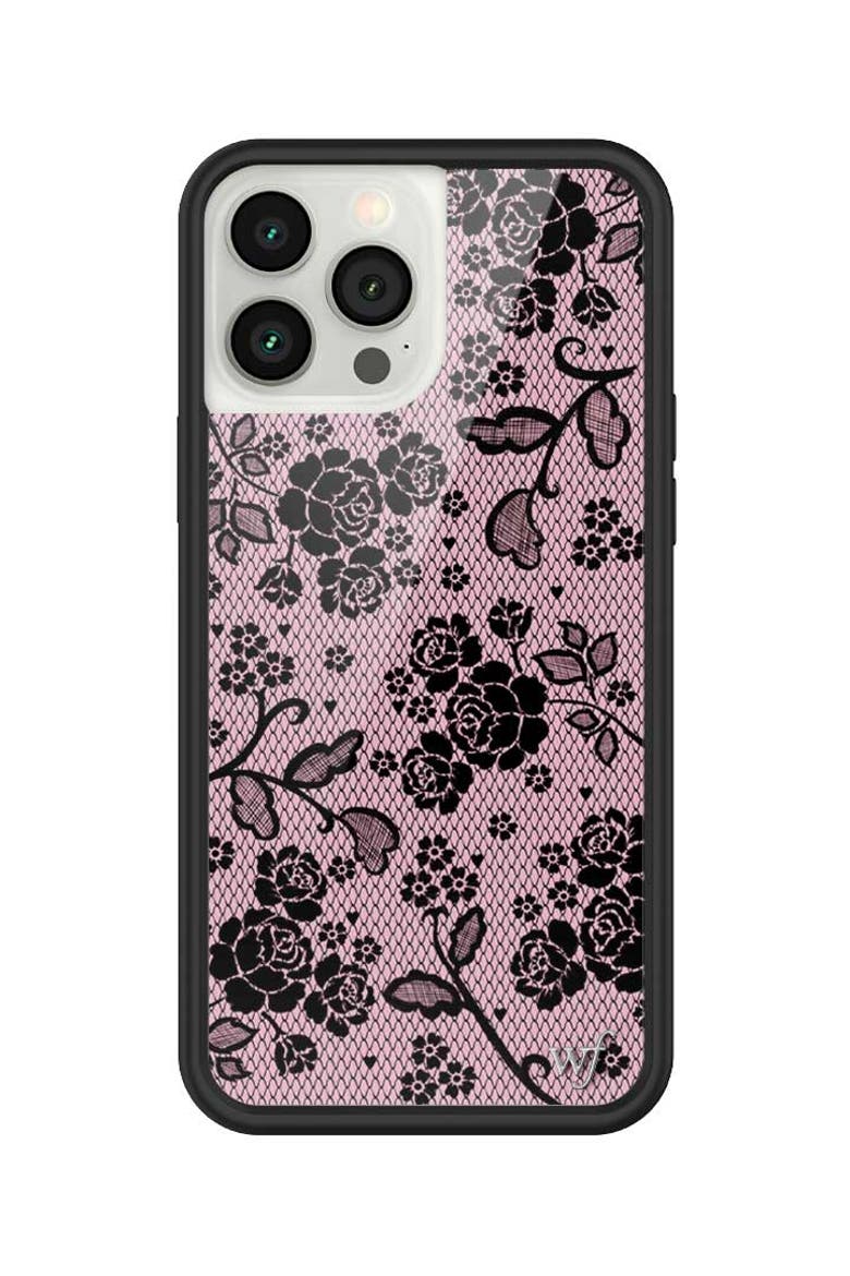 Lace Lover iPhone Case, Alternate, color, Pink