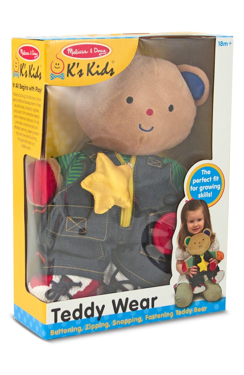 Melissa & Doug 'Teddy Wear' Plush Toy, Alternate, color,