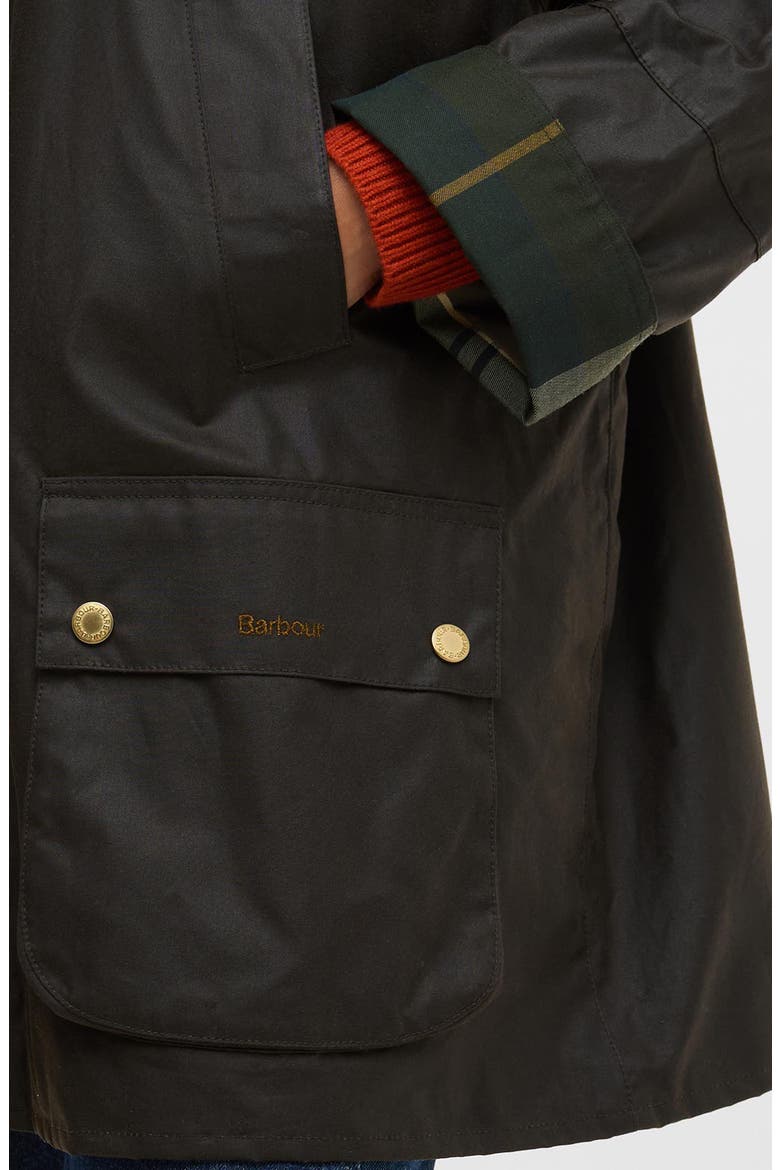 Allerston Water Repellent Waxed Cotton Jacket, Alternate, color, OLIVE