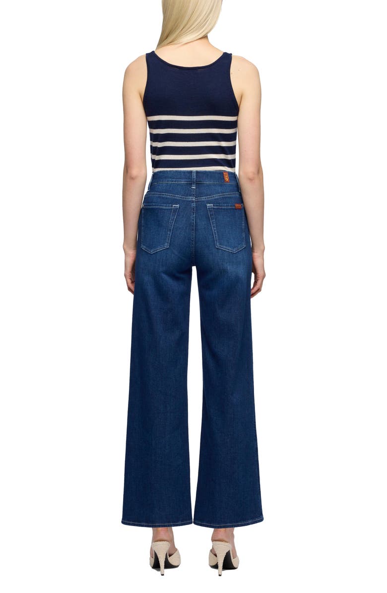 7 For All Mankind Lotta High Waist Ankle Wide Leg Jeans, Alternate, color, Stormy Drift