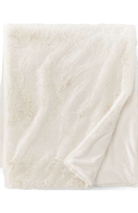 Faux Fur Throw Blanket