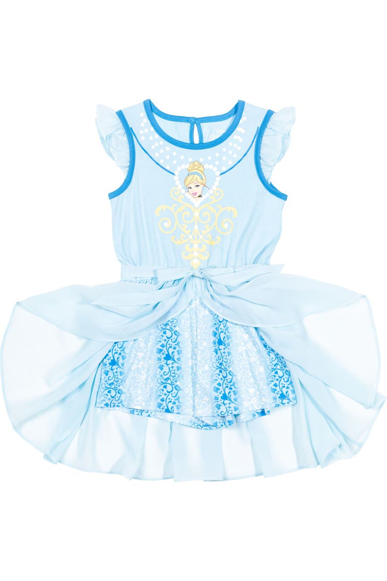 Frozen Cosplay Skirt Overlay Romper, Alternate, color, Cinderella Light Blue