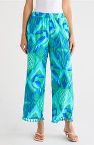 SUGARLIPS Blissy Tropical Hanie Flare Pants