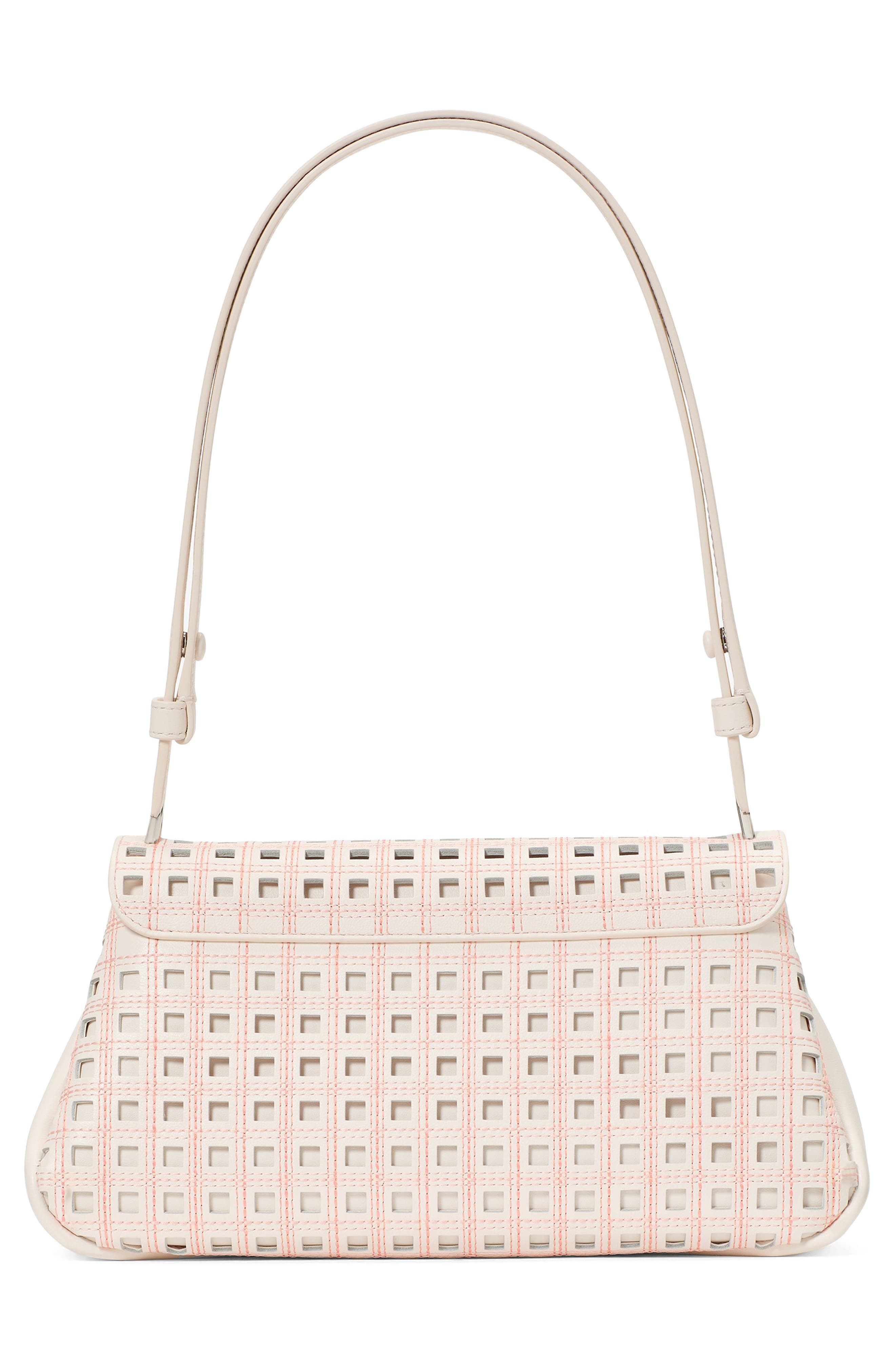 Kate Spade New York grace perforated leather shoulder bag, Alternate, color, 