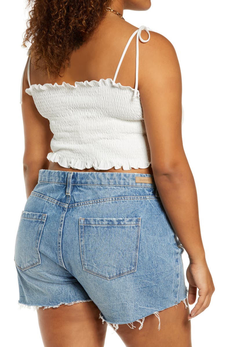 BP. Smocked Jersey Camisole Top, Alternate, color,