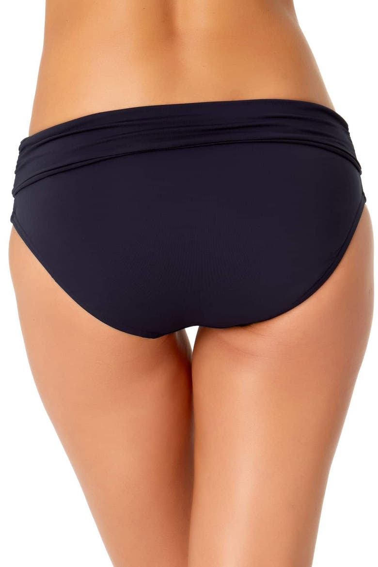 Women's Live In Color Convertible High Waist Shirred Swim Bottom, Alternate, color, Navy