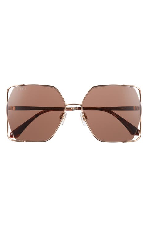 Donna IV 61mm Gradient Square Sunglasses