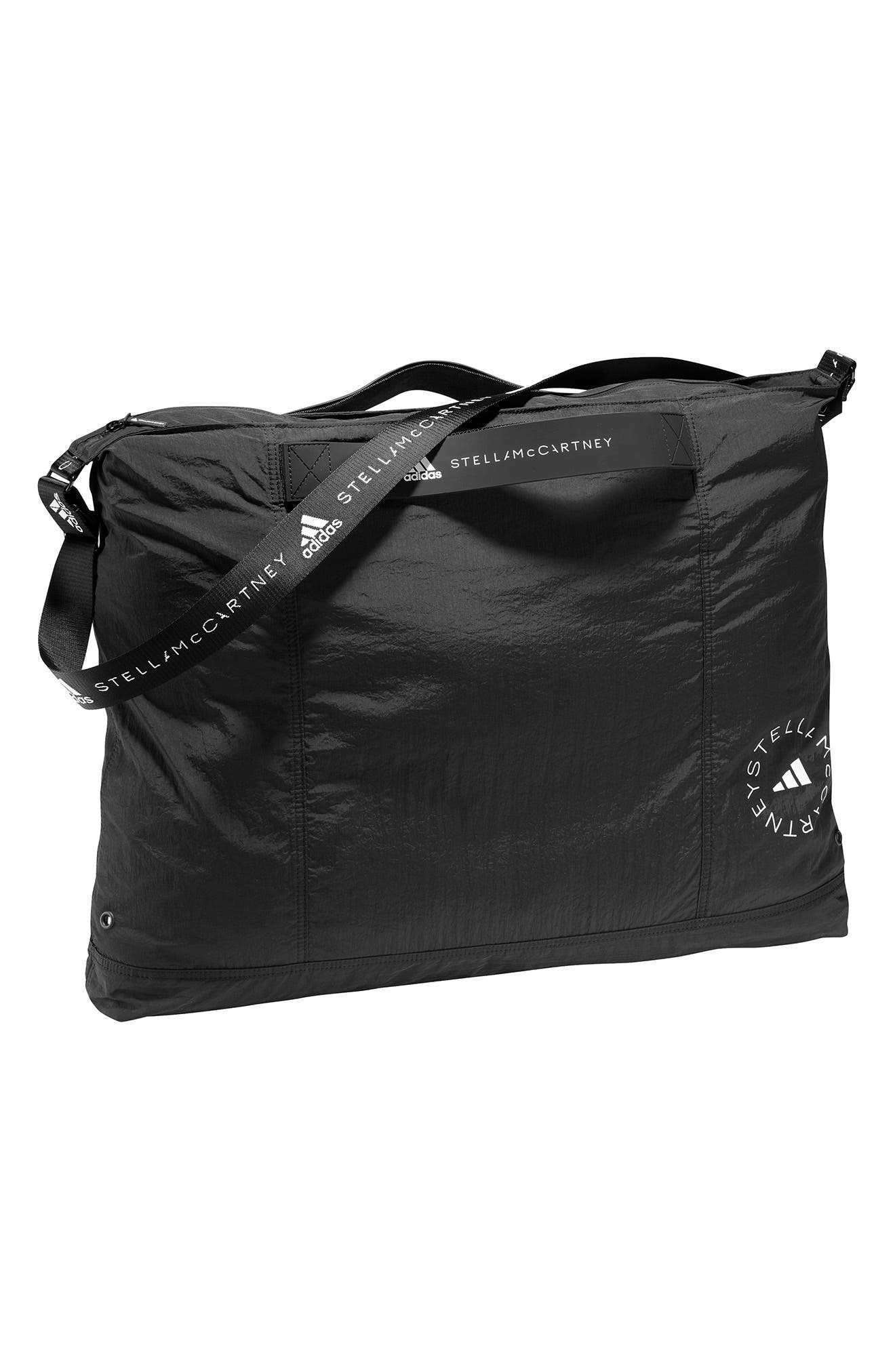 adidas by Stella McCartney Packable Recycled Nylon Tote, Main, color, 