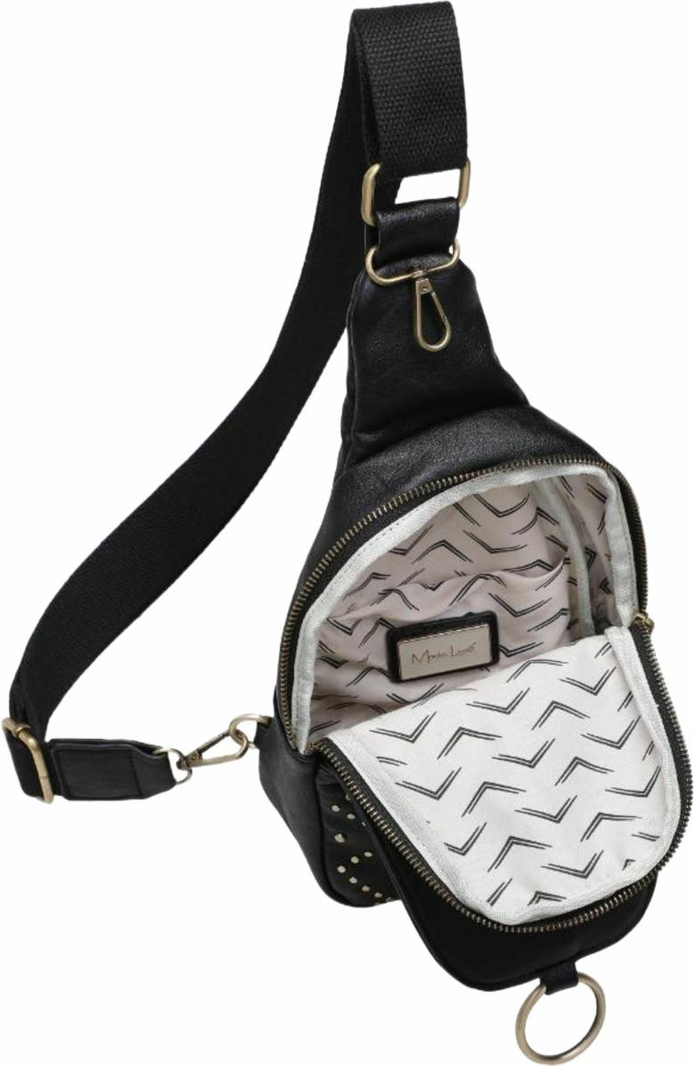 MODA LUXE Regina Studded Sling Backpack, Alternate, color,
