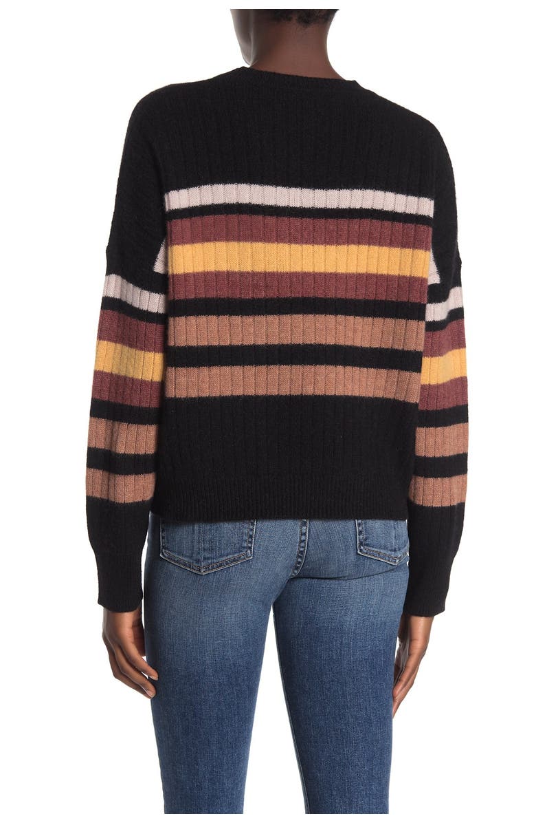 360 CASHMERE Eliana Striped Dolman Cashmere Sweater, Alternate, color,