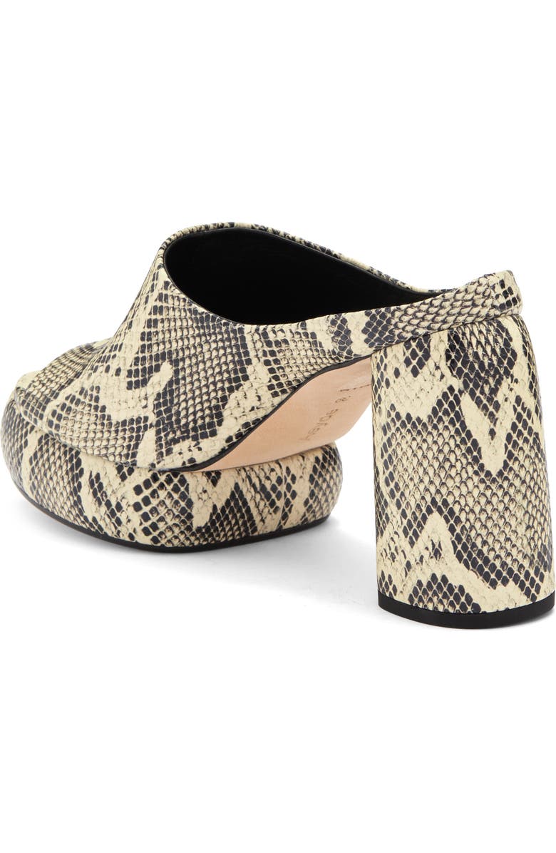 aeyde Ornella Snakeskin Print Leather Platform Sandal, Alternate, color,