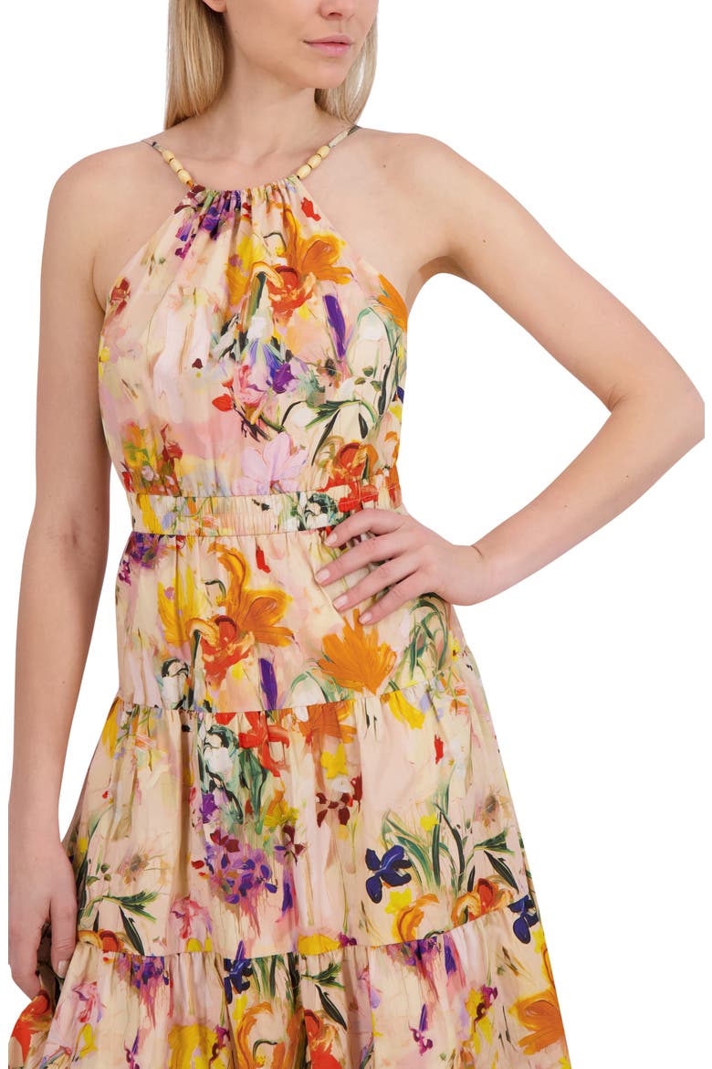 Beaded Halter Sundress, Alternate, color, LIGHT ROSE