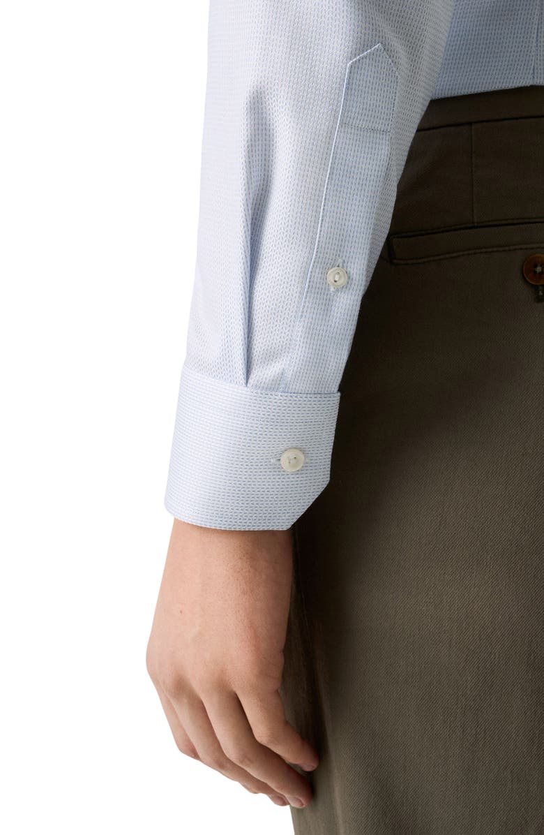 Eton Contemporary Fit Micropattern Cotton Dobby Dress Shirt, Alternate, color, 