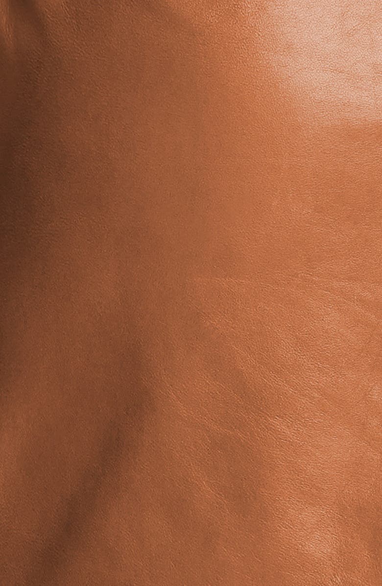 Halogen<sup>®</sup> Zip Pocket Leather Skirt, Alternate, color, 