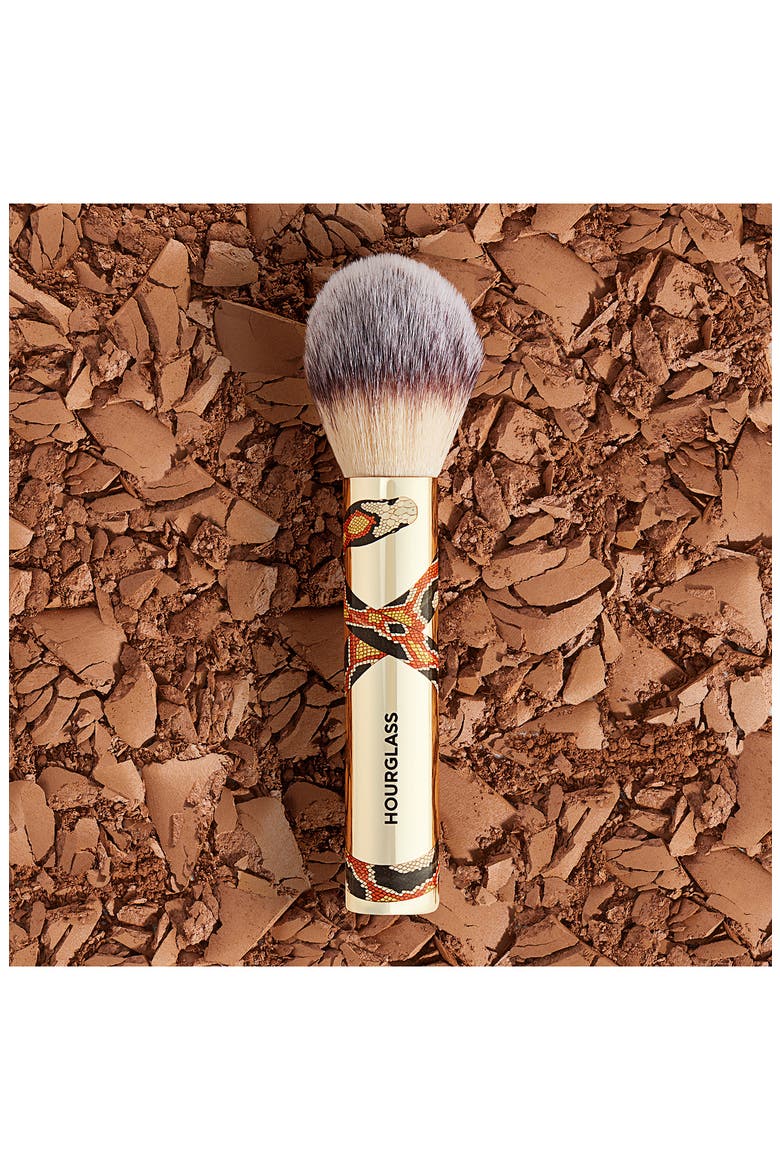 Veil Snake Print Travel Size Powder Brush, Alternate, color, NO COLOR