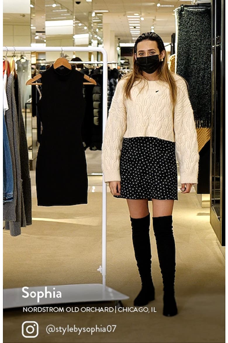 Mock Neck Sleeveless Sweater Dress video