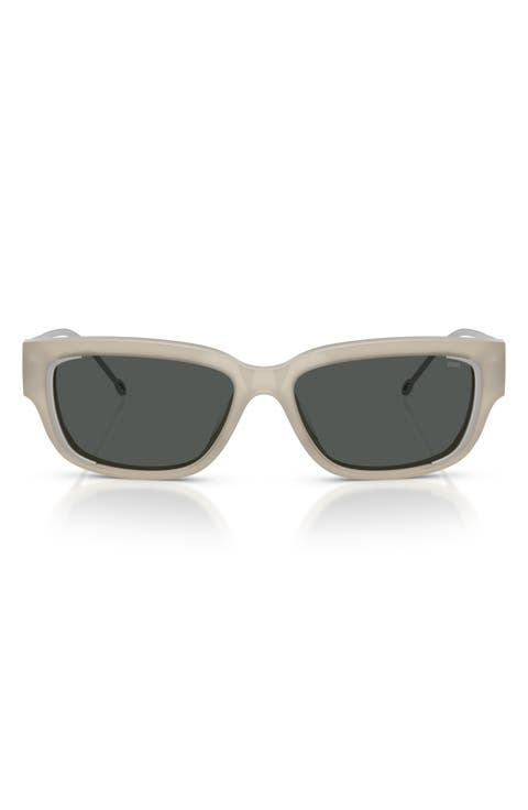 Geck-D 56mm Rectangular Sunglasses