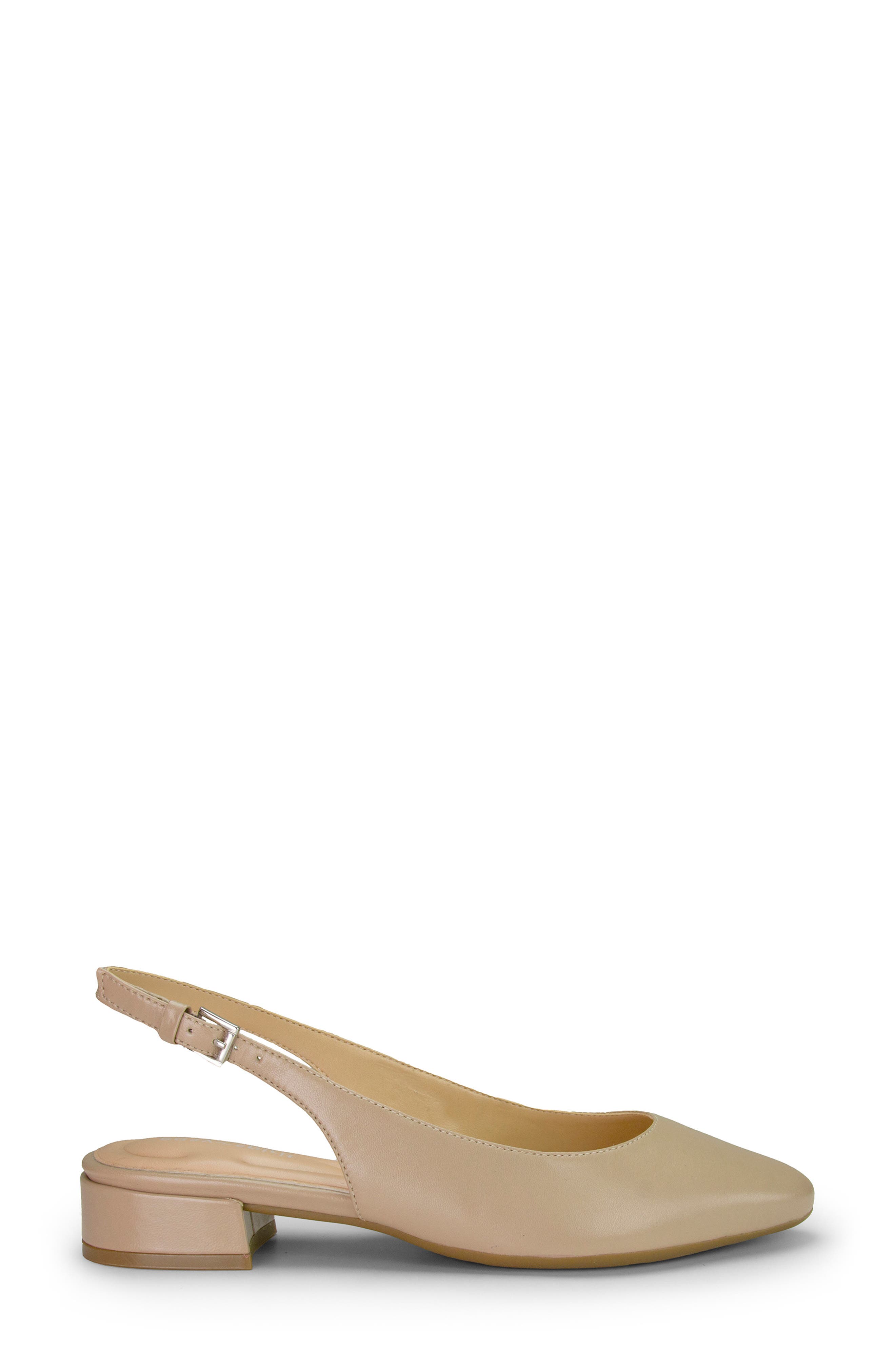Easy Spirit Cassius Slingback Flat, Alternate, color, Medium Natural 101