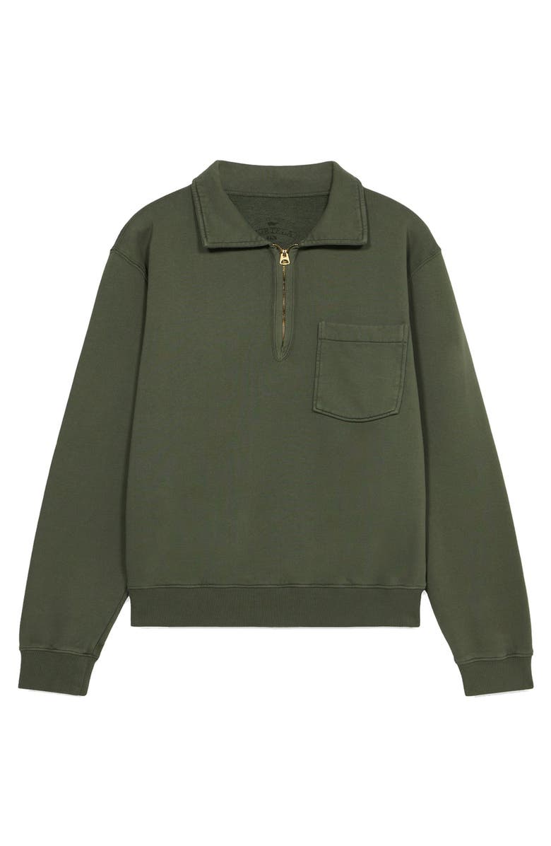 Fortela Zip-Up Sweatshirt with Pocket, Main, color, Oil