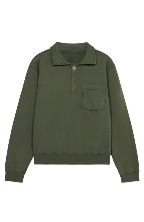 Zip-Up Sweatshirt with Pocket