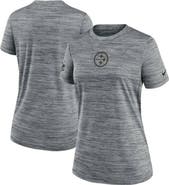 Nike Women's Nike Gray Pittsburgh Steelers Sideline Velocity Dri-FIT T-Shirt