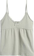 BP. Lace Trim Stretch Cotton Camisole