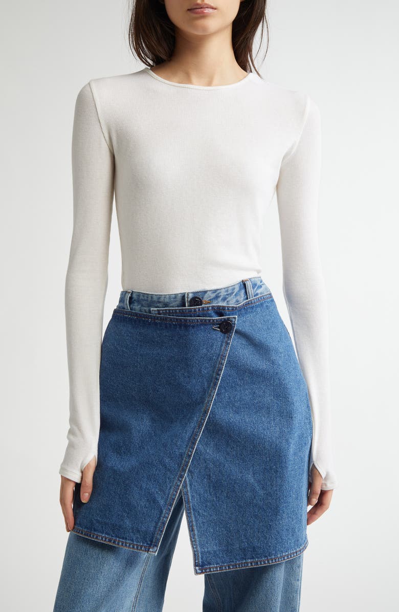 EENK Long Sleeve Cotton Rib T-Shirt, Main, color, 