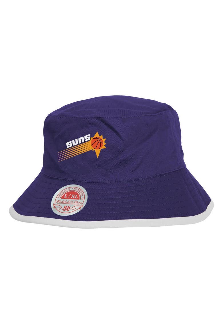 Men's Mitchell & Ness Black/Purple Phoenix Suns Flip It Reversible Bucket Hat, Alternate, color, Black