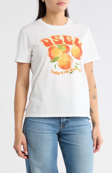 Orange Lucky Day Knit T-Shirt