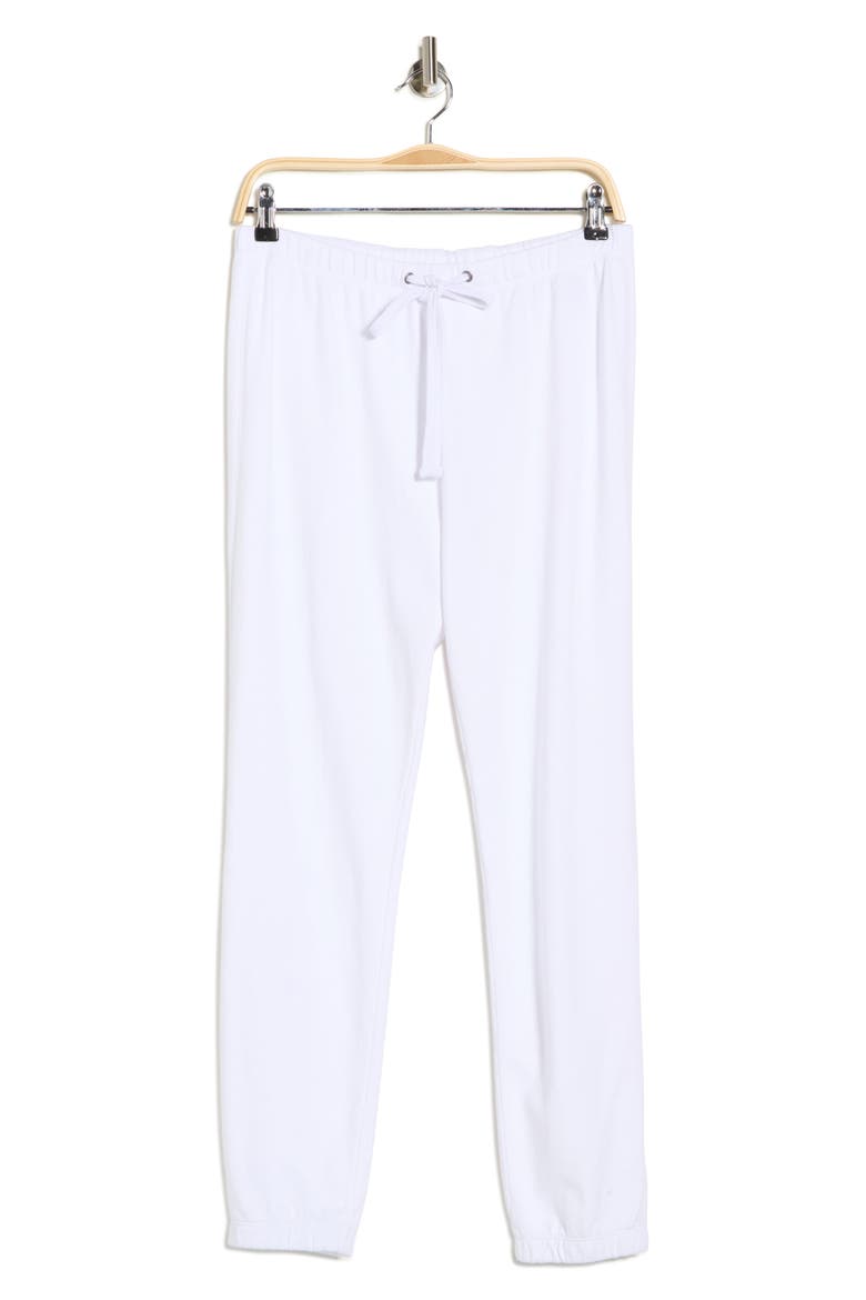 French Terry Joggers, Alternate, color, WHITE