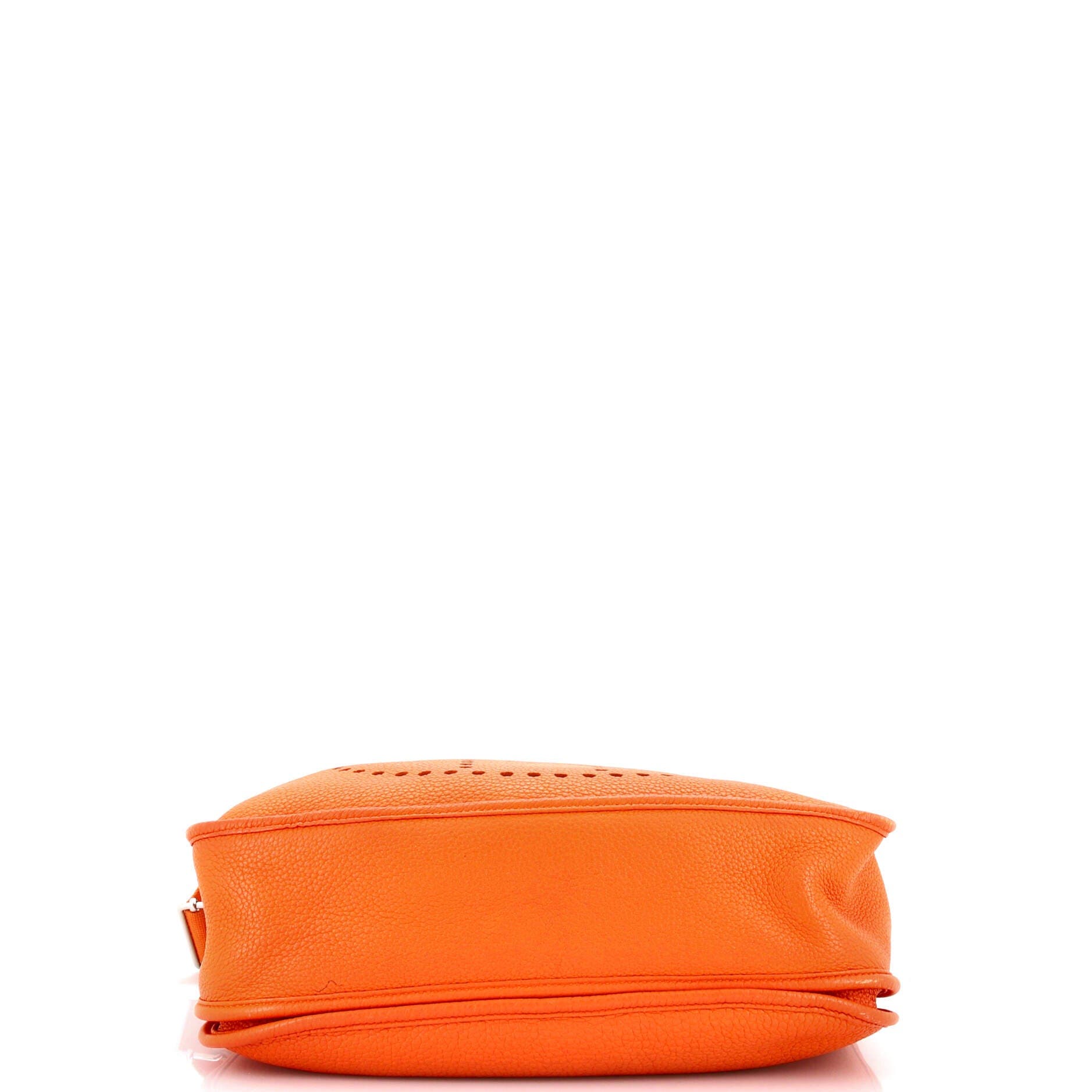 Pre-Owned Hermes Evelyne Bag Gen III Clemence GM, Alternate, color, Feu