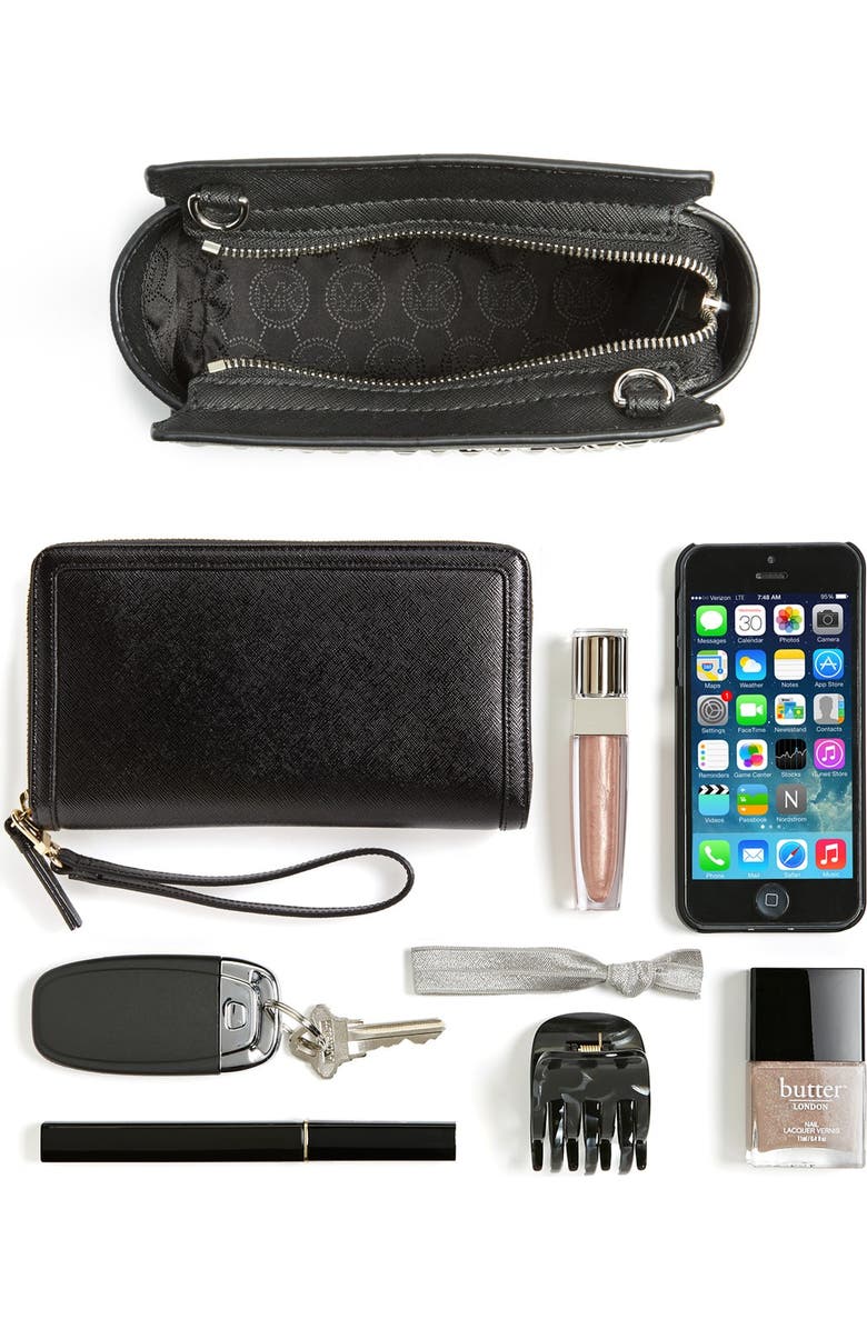 MICHAEL Michael Kors 'Mini Selma' Studded Saffiano Leather Crossbody Bag, Alternate, color,