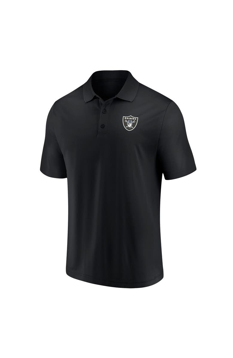 FANATICS Men's Fanatics Branded Black Las Vegas Raiders Component Polo, Alternate, color, 
