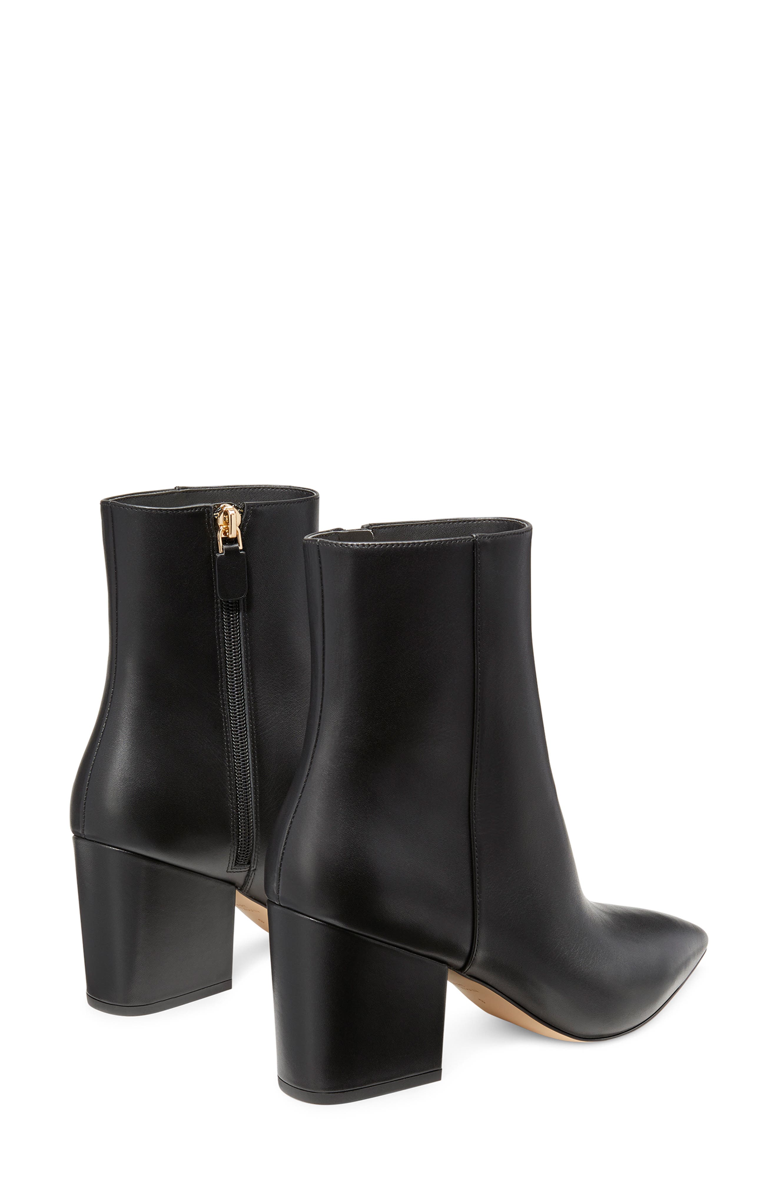 Avenue 75 Block Heel Bootie, Alternate, color, BLACK