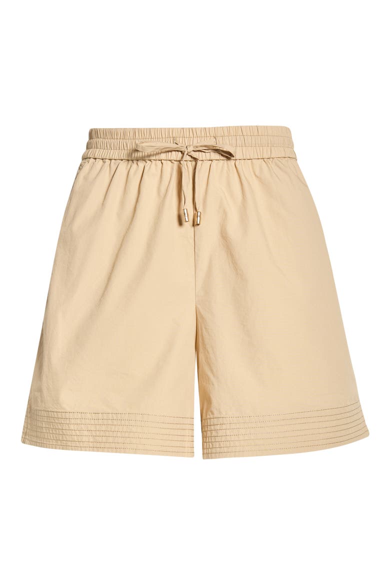 Cotton Poplin Drawstring Shorts, Alternate, color, TANNED