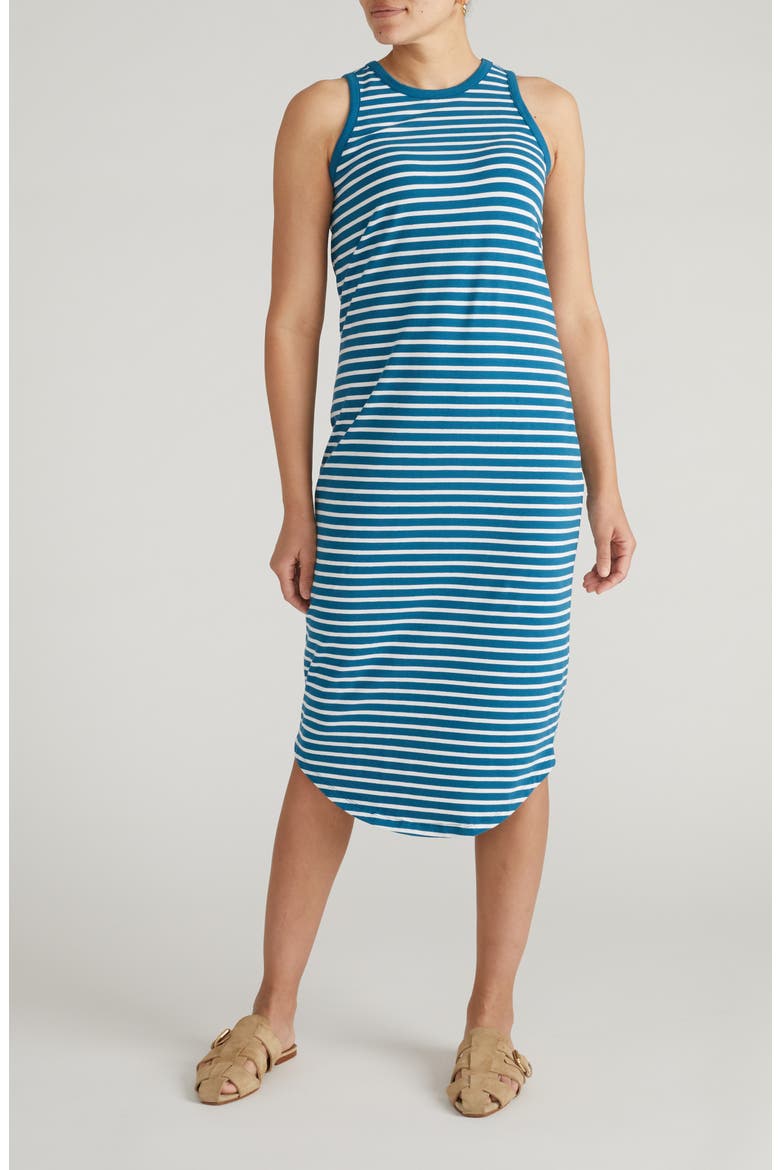 Cal Tank Midi Dress, Main, color, INK BLUE
