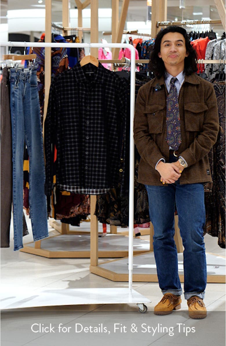 Southland Plaid Corduroy Button-Up Shirt