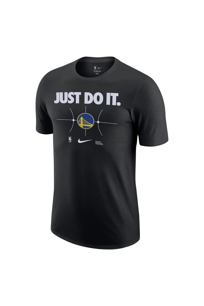 Men's Nike Black Golden State Warriors Just Do It T-Shirt, Alternate, color, Black