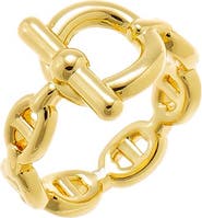 BY ADINA EDEN Bold Toggle Chain Link Ring